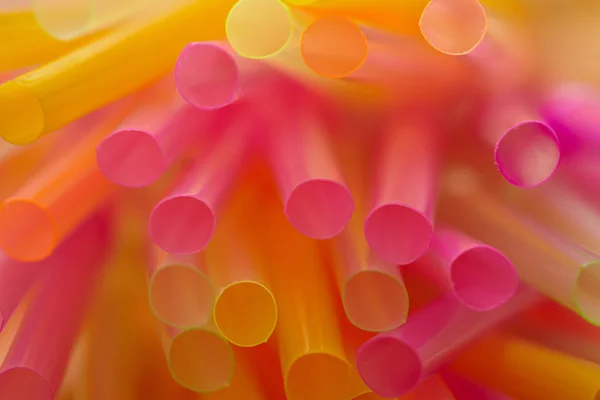 Kleurrijke drinken rietjes — Stockfoto