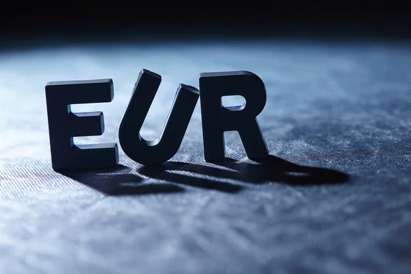 Background spelling EUR — Stock Photo, Image