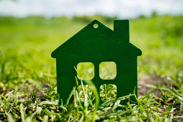 Gröna trähuset — Stockfoto