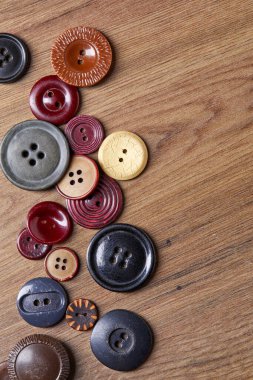 Renkli antika düğmelerin arkaplan ve dokusu