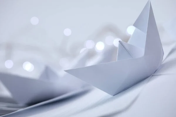 Business Concept Paper Boat Documents — Stock Photo, Image