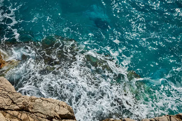 Vista Pitoresca Mar Agradável Montenegro Dia Ensolarado — Fotografia de Stock