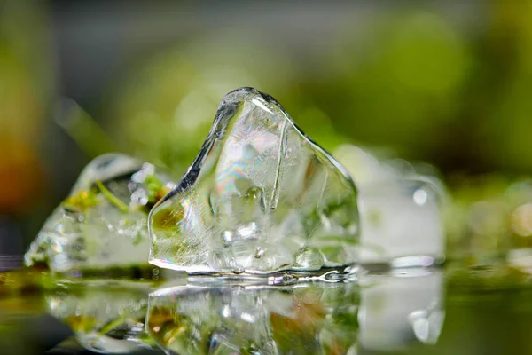 Ice Cube Water Close View — 스톡 사진