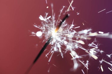 Noel ve yeni yıl partisi ışıltısı, yakın görüş