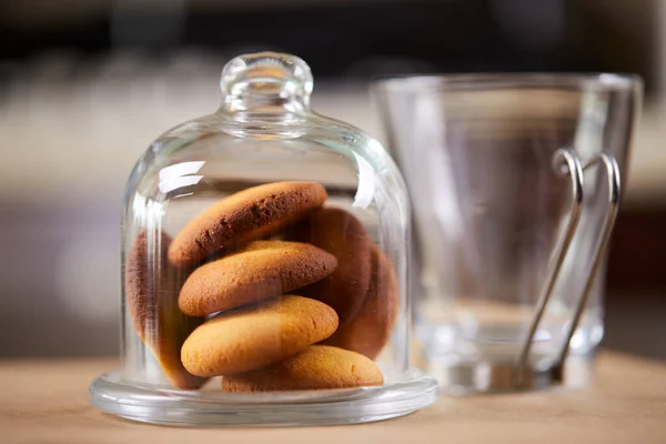 Butter Cookies Jar Close View — Stock Photo, Image