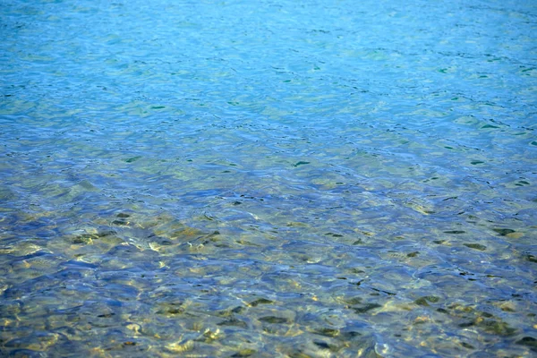 Vista Superficie Ondulada Del Agua Mar Día Verano Textura Naturaleza — Foto de Stock