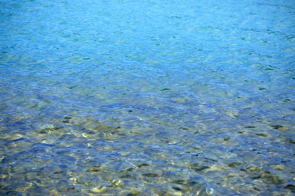 Blick Auf Wellige Meerwasseroberfläche Sommertagen Naturtextur — Stockfoto