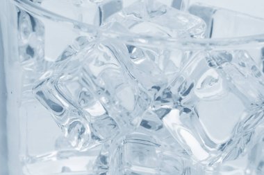 Buz küplü cam, yakın görüş. 