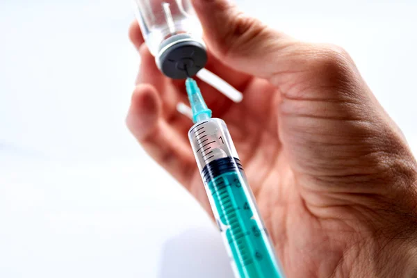 Şırıngayla Ele Tutuşma Aşısı — Stok fotoğraf