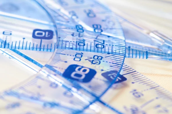 Plastic rulers — Stock Photo, Image