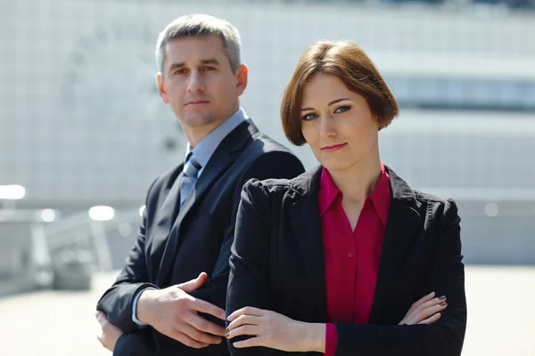 Business man and woman — Stock Photo, Image