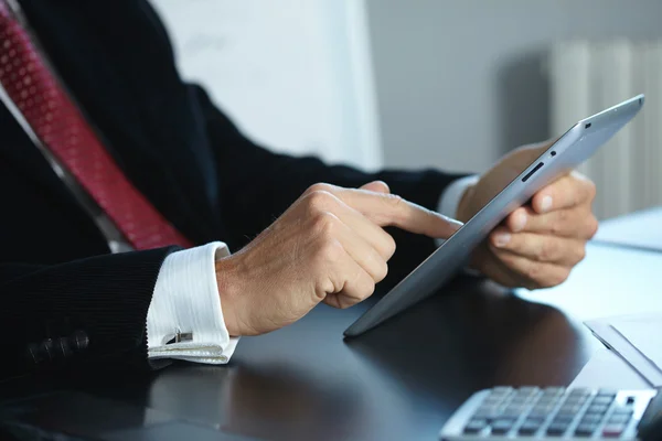 Businessmen with digital tablet — Stock Photo, Image