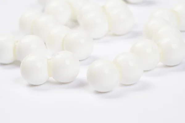 White plastic balls — Stock Photo, Image