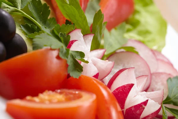 Chopped fresh vegetables — Stock Photo, Image