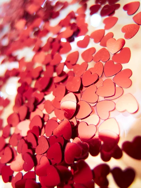 Heart shaped confetti — Stock Photo, Image