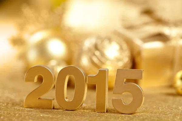 Golden sign 2015 — Stock Photo, Image