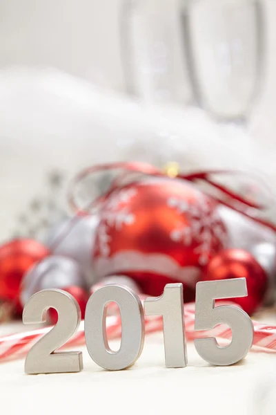 Christmas balls and decorations — Stock Photo, Image