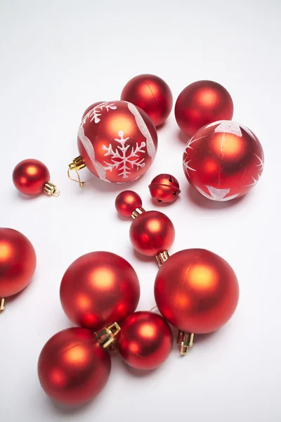 Red christmas balls — Stock Photo, Image