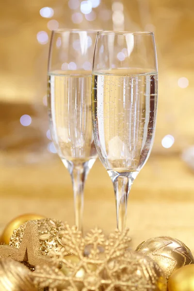 Champagne at new year party Stock Picture