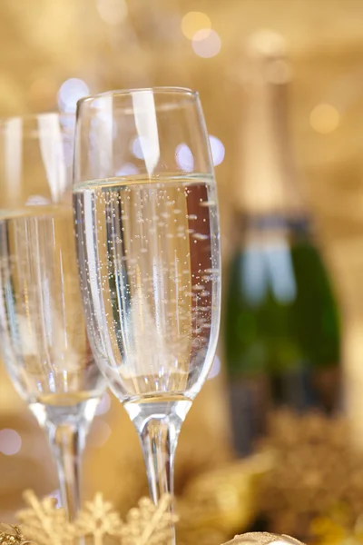 Champagne at new year party — Stock Photo, Image