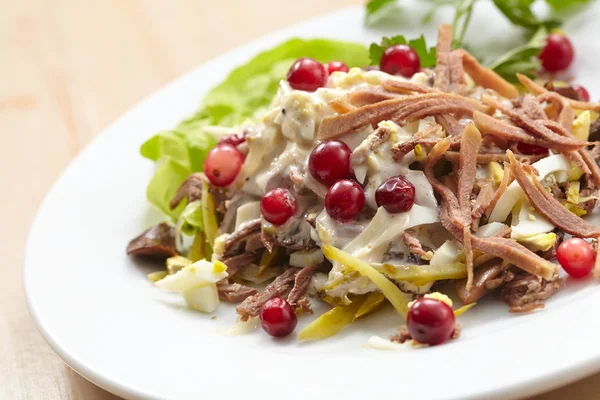 Salad with meat — Stock Photo, Image