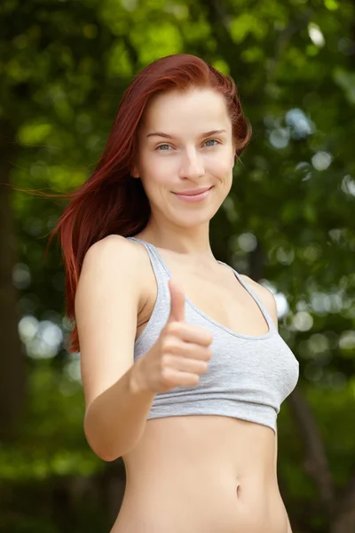 Bella ragazza in forma — Foto Stock