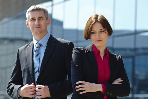 Business man and woman — Stock Photo, Image