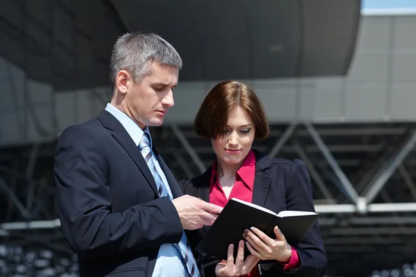 Business man and woman — Stock Photo, Image