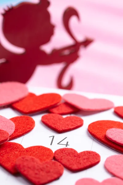 Calendrier à Saint Valentin — Photo