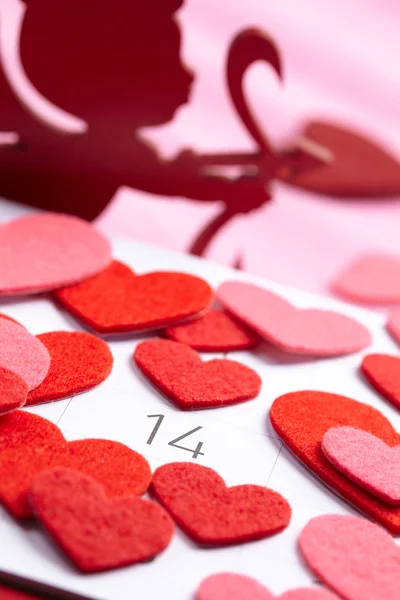 Calendrier à Saint Valentin — Photo