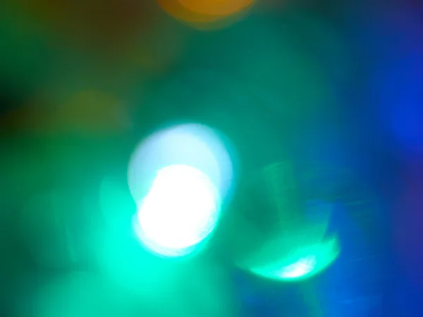 Luces verdes y azules — Foto de Stock