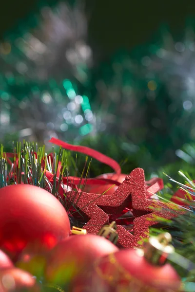 Verschiedene Weihnachtsdekorationen — Stockfoto