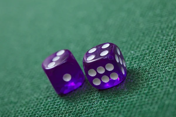 Dice game on green — Stock Photo, Image