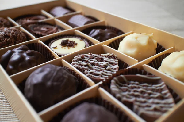 Pyszne czekoladowe słodkości — Zdjęcie stockowe