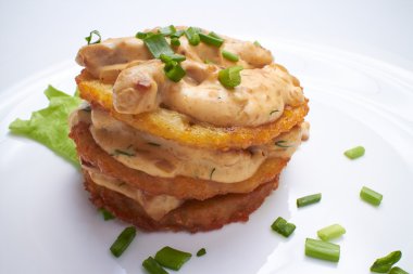 Somonlu patates gözlemesi.