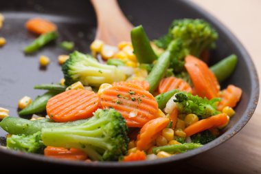 lezzetli kızarmış sebze