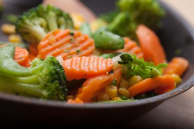 lezzetli kızarmış sebze