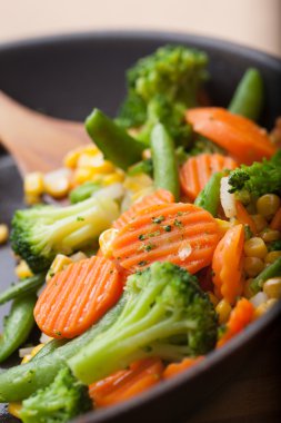 lezzetli kızarmış sebze