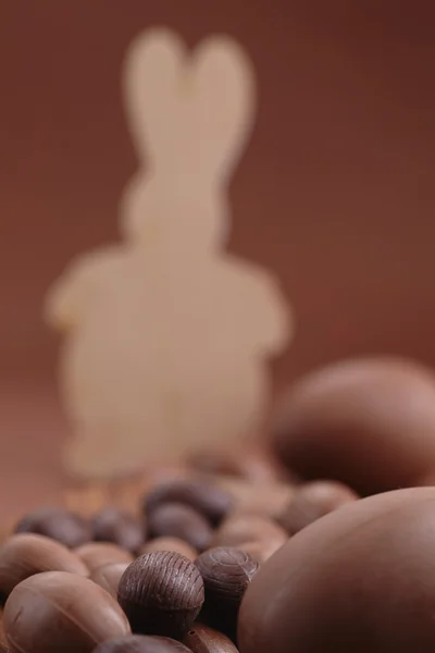 Chocolade paaseieren — Stockfoto