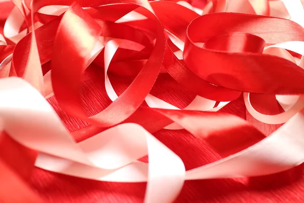 Background from red ribbons. — Stock Photo, Image