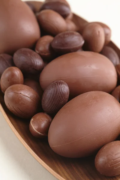 Chocolate Easter eggs — Stock Photo, Image