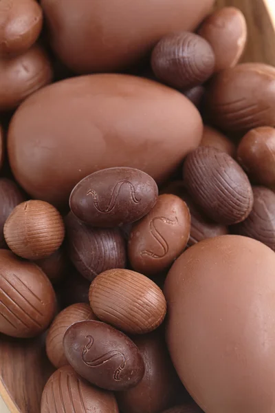 Chocolate Easter eggs — Stock Photo, Image