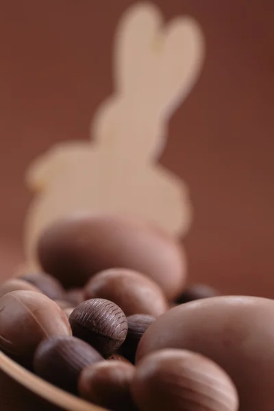 Huevos de Pascua de chocolate — Foto de Stock