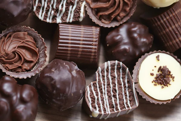 Różne słodycze czekolada — Zdjęcie stockowe