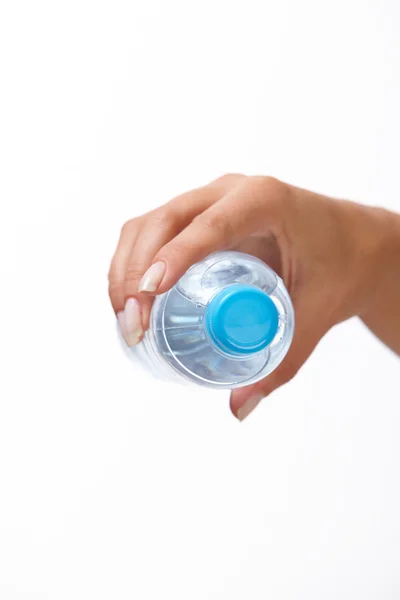 Hand with bottle of water — Stock Photo, Image