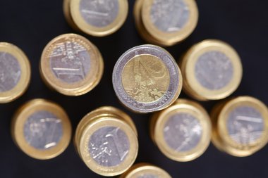 Yığın Euro coins
