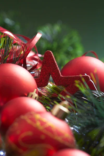 Fondo con decoraciones navideñas — Foto de Stock