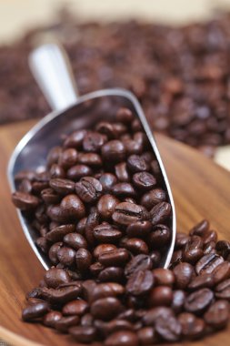 Kavrulmuş kahve çekirdeği.
