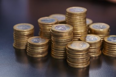 Avro bozuk para yığını