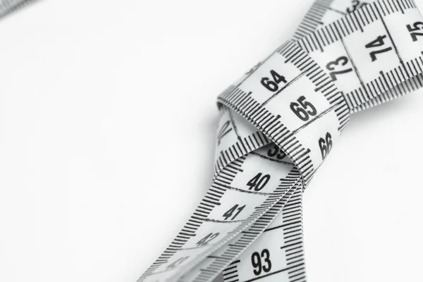 White measuring tape — Stock Photo, Image